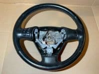 2006 MAZDA RX8 BLACK LEATHER STEERING WHEEL WITH CONTROLS 231 192 2004 - 2012