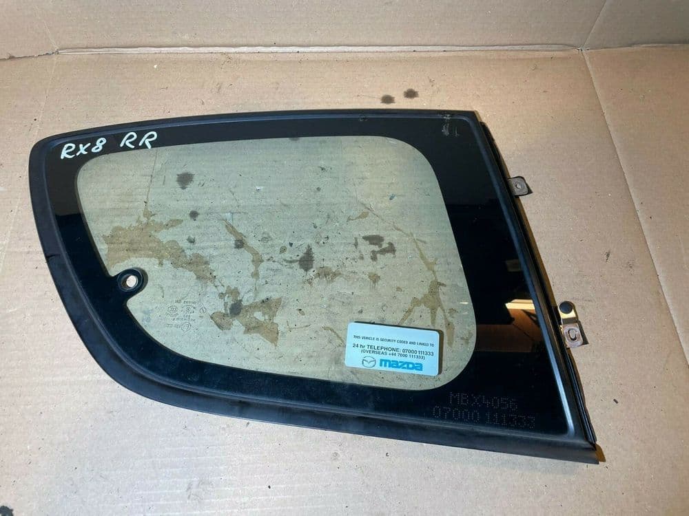 2006 MAZDA RX8 GLASS WINDOW FOR RIGHT REAR DOOR OS 231 2004-2012