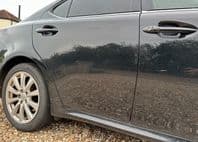 2007 LEXUS IS220 REAR DOOR COMPLETE RIGHT ! DRIVER SIDE ! OSR BLACK 05-12 IS250