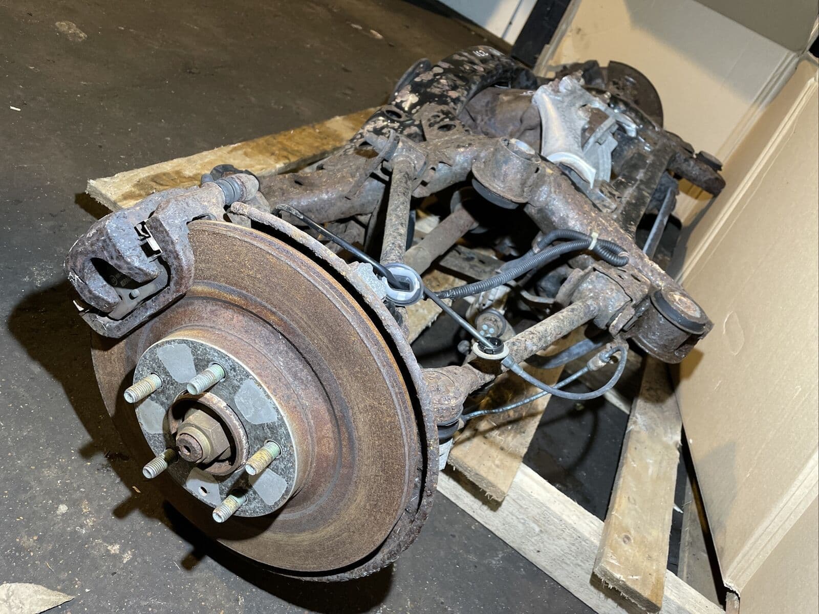 2007 MAZDA RX8 231 REAR AXLE COMPLETE SUBFRAME DIFF HUBS DRIVESHAFT ...