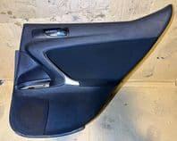2008 LEXUS IS220 DOOR CARD REAR RIGHT OSR BLACK INTERIOR TRIM PANEL 06-12 XE20