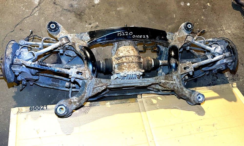 2008 LEXUS IS220 REAR SUBFRAME AXLE COMPLETE ARMS HUB SHAFT 05-12 XE20 ...