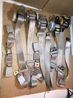 99-05 Lexus IS200 32k CREAM / BEIGE SEAT BELT KIT VGC WITH PRETENSIONERS