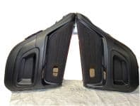 99-05 LEXUS IS200 DOOR CARD PAIR LEFT & RIGHT BLACK SUDE / LEATHER