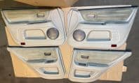 99-05 LEXUS IS200 DOOR CARD SET CREAM  BEIGE LEATHER SUEDE Interior CARDS TRIM