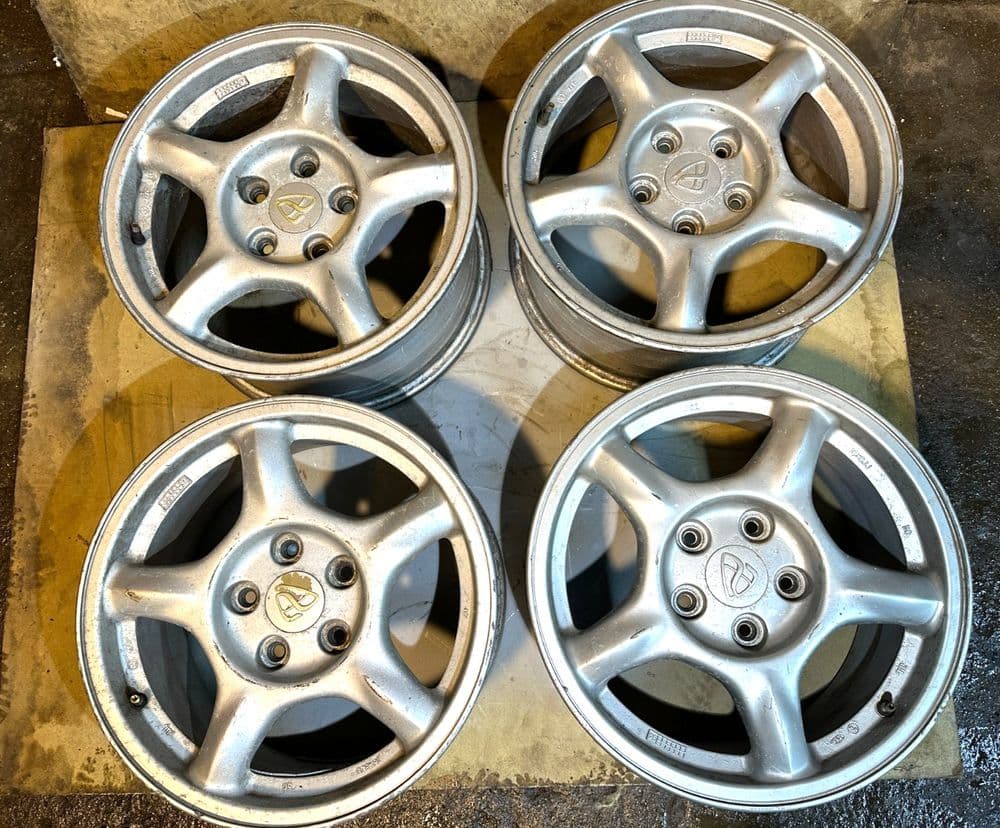 MAZDA RX7 FD3S GENUINE ALLOY WHEELS R16 FIT MX5 NC J8 SUPER LIGHT WEIGHT