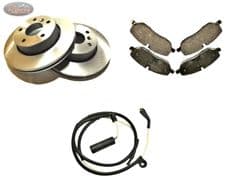 DISCOVERY 3/4 -TDV6 - REAR - QUALITY PEPLACEMENT - DISCS , PAD AND SENSOR SET