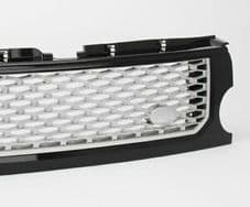 DISCOVERY 3 AUTOBIOGRAPHY LOOK FRONT GRILLE BLACK WITH SILVER MESH