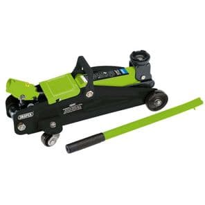 Draper 54636 Light Floor Trolley Jack in Carry Case 2 Tonne - Green