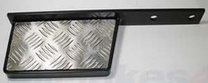 LAND ROVER - 1/2 REAR STEP - BLACK - CHEQUER PLATE TOP