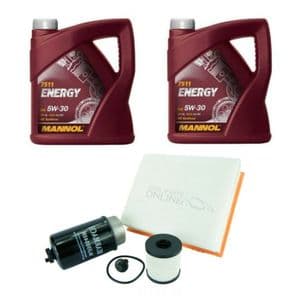 LAND ROVER DEFENDER 2.4 TDCi PUMA 2007> SERVICE FILTER KIT + 10 LTRS MANNOL OIL- SK012O