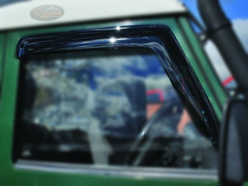 LAND ROVER DEFENDER FRONT WINDOW WIND DEFLECTORS PAIR TF666