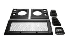 LAND ROVER DEFENDER  SATIN BLACK GRILLE FULL SURROUND KIT - RE9451