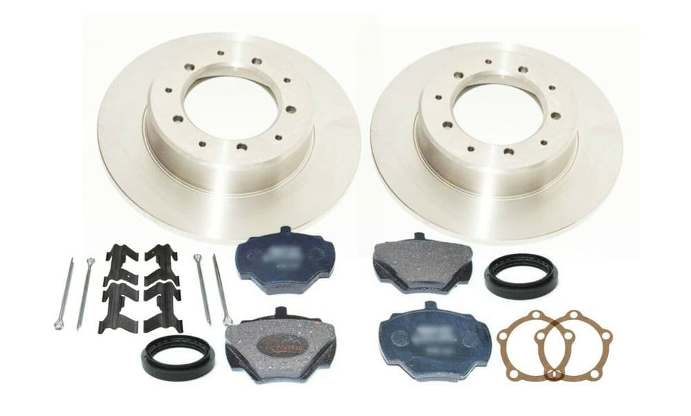 RECOVERY Solid Brake Discs & Pads Kit – Front & Rear For Land Rover Discovery 200 / 300TDI (ap102/103)