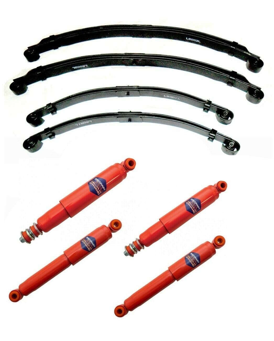 Land Rover Series 3 LWB Parabolic F And R Spring And Shock Absorber Kit ...