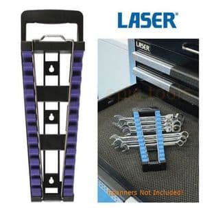 LASER Shark Tooth/Teeth 12 Spanner Wrench Tool Wall Storage Rack Rail Tray, 6208