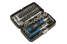 LASER TOOLS - GLOVEBOX SIZE 1/4 DRIVE 38 PIECE SET SOCKET RATCHET - 5960