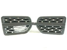 LR DISCOVERY 4 SUPERCHARGED LOOK - GREY FRAME 3D SILVER MESH SIDE VENTS