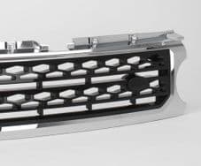 ORIGINAL EQUIPMENT LOOK FRONT GRILLE CHROME WITH BLACK MESH FOR DISCOVERY 4
