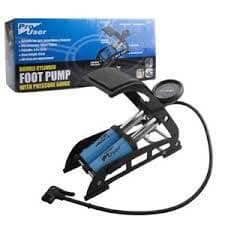 Pro User Double Cylinder Foot Pump With Pressure Gauge