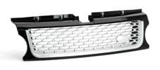 Range Rover Sport 2009 >13-2010 AB Style Front Grille Black + Silver mesh