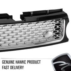 Range Rover Sport 2009 - 2013   - 2010 AB Style Front Grille Black with Chrome Mesh & Trim - HAWKE BRAND