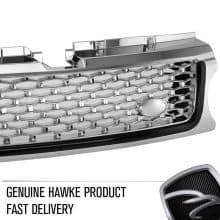 Range Rover Sport 2009 > 2013 - 2010 AB Style Front Grille full Chrome with Black Trim - HAWKE BRAND