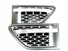 Range Rover Sport 2010>13 - HAWKE Grey Side Vents + Silver Mesh / Bar