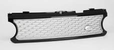 Range Rover Vogue L322 2006>09 Grille SE Design Pack Autobiography Black Frame / Silver mesh