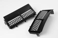 Range Rover Vogue L322 Range Rover Vogue Supercharged Vents Black Silver Mesh Upgrade - Hawke brand