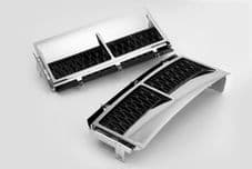 Range Rover Vogue L322 Range Rover Vogue Supercharged Vents Chrome Black Mesh Upgrade - Hawke brand