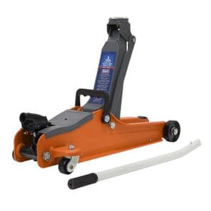 Sealey Trolley Jack 2tonne Low Entry Short Chassis - Orange 1020LEO