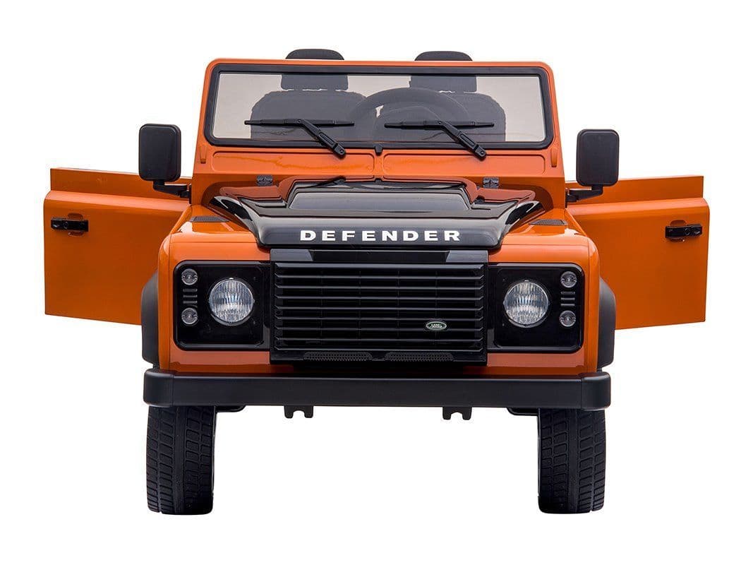 Sit-in Land Rover Defender Large Electric Toy Car 12v 2WD - Orange