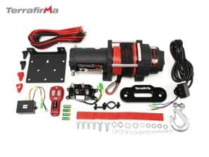 Terrafirma 12v Electric Winch, 4000lb HD Winch, ATV, Trailer, Boat 4x4 Recovery