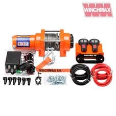 WINCHMAX 3,000LB (1,361KG) ORIGINAL ORANGE 12V ELECTRIC WINCH, 15.5M X 5MM DYNEEMA ROPE, 1/4 HOOK