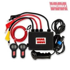 WINCHMAX COMPLETE 12V WINCH CONTROL BOX, WANDER LEAD & TWIN WIRELESS REMOTE CONTROL