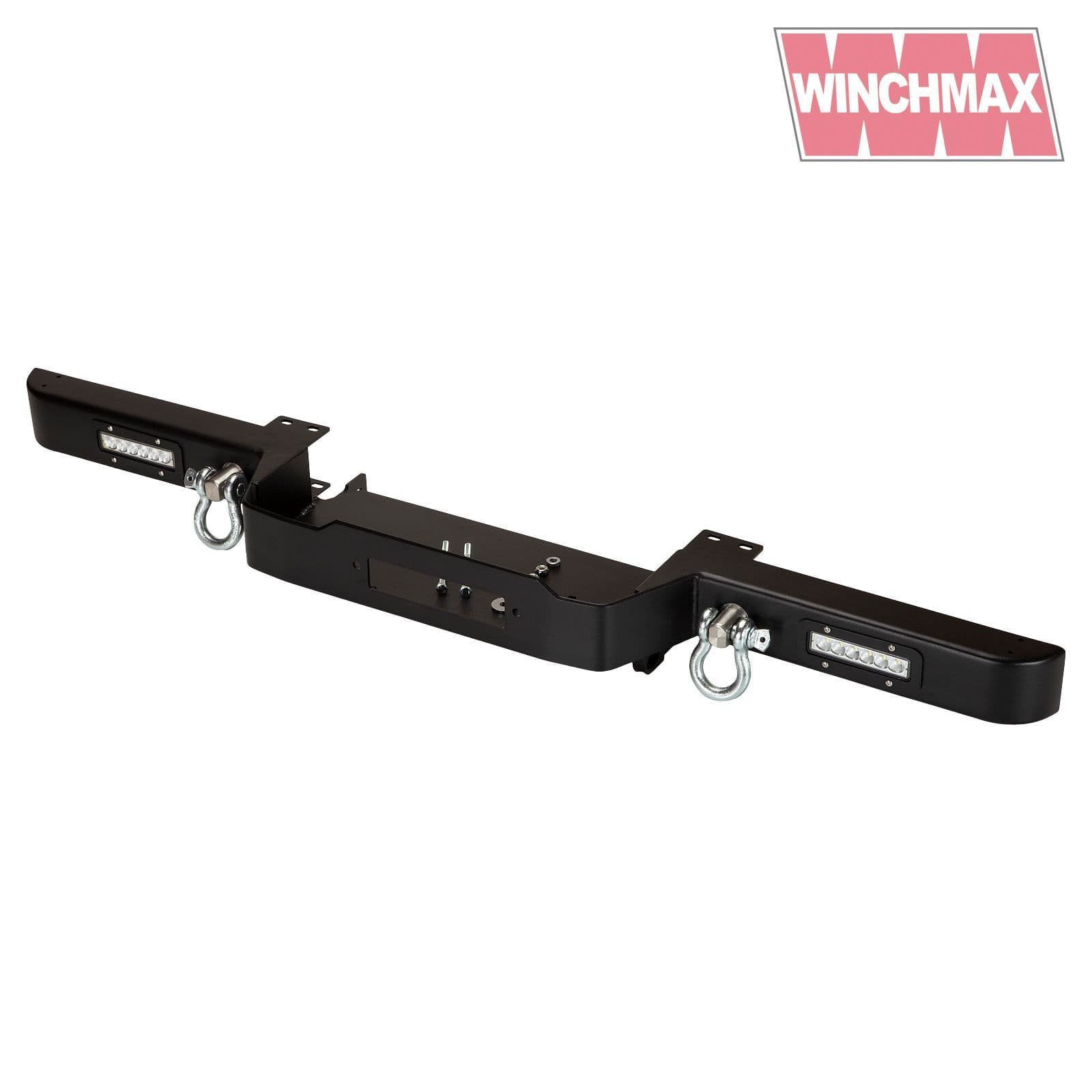 WINCHMAX LAND ROVER DEFENDER WINCH BUMPER WITH LED S AND 2 SHACKLES