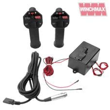 WINCHMAX WINCH WIRELESS 12V REMOTE CONTROLS, TWIN SL HANDSETS, LONG RANGE WITH ENCLOSURE.