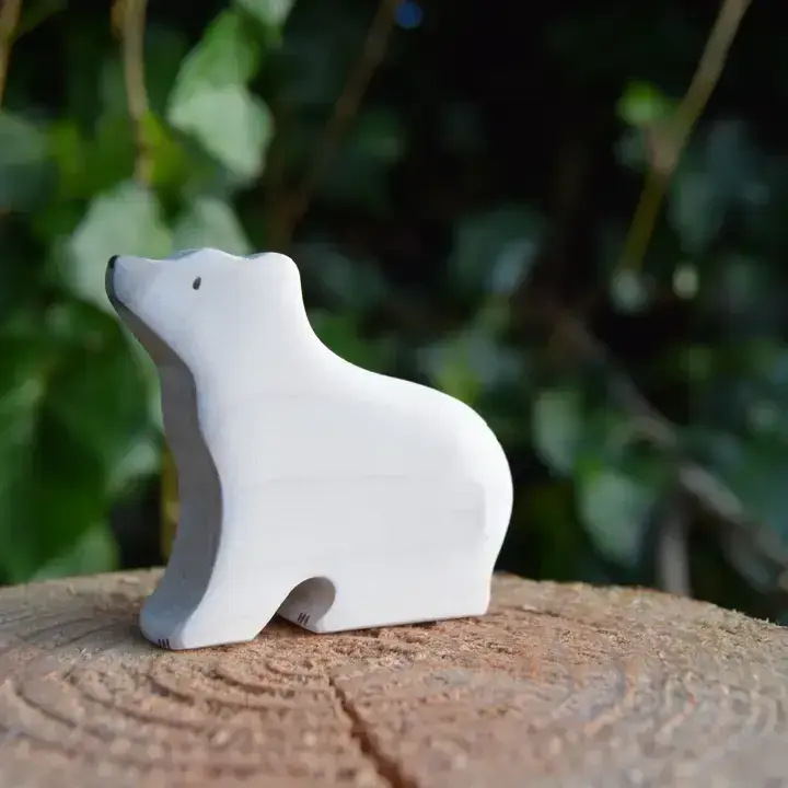 Eric & Albert, Small Wooden Sitting Polar Bear