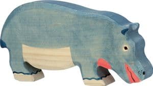 Holztiger, Hippopotamus feeding