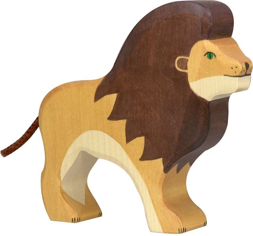 Holztiger Lion