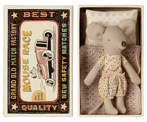 Maileg, 2024 Little sister mouse in matchbox