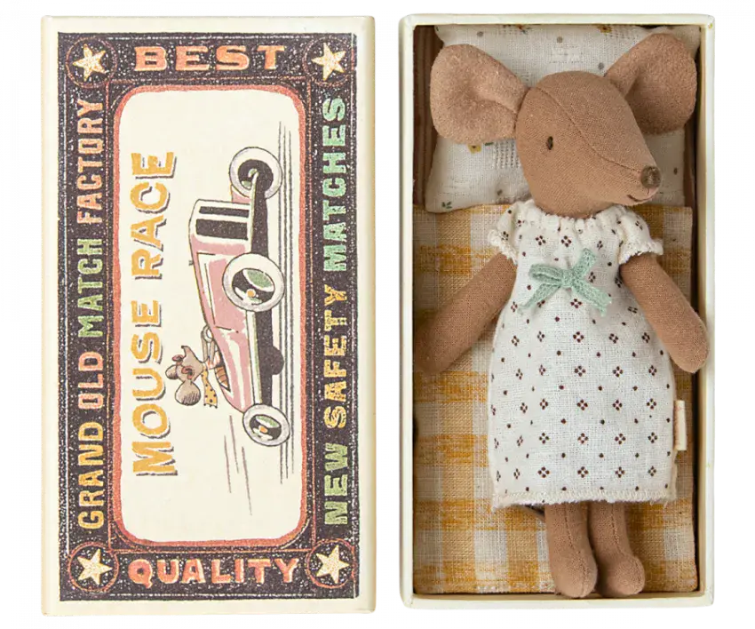Maileg, Big sister mouse in matchbox