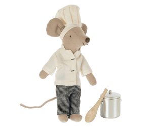 Maileg, Chef Mouse with Soup Pot and Spoon