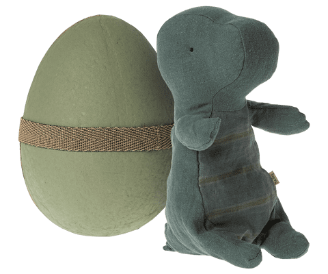 Maileg, Gantosaurus in egg, Small - Dark petrol