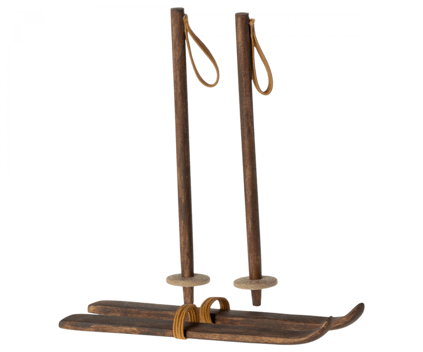 Maileg, Ski and ski poles, Big sister & Big brother