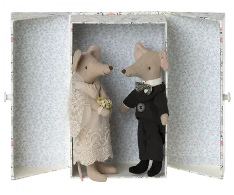 Maileg, Wedding Mice Couple in Box