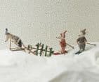 Maileg, Winter mouse with ski set, Dad - Blue