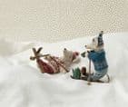 Maileg, Winter mouse with ski set, Mum - Red