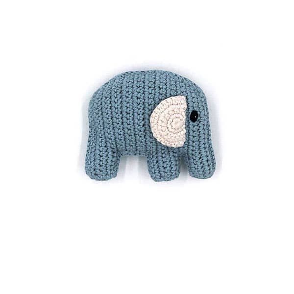 Pebble, Elephant Rattle Organic Blue